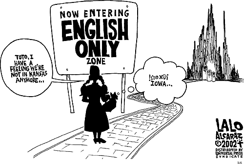 Now Entering Eglish Only Zone