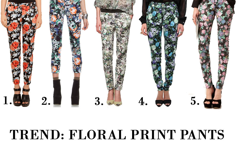 Flowered Pants
