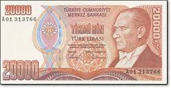 20000 TÜRK LİRASI