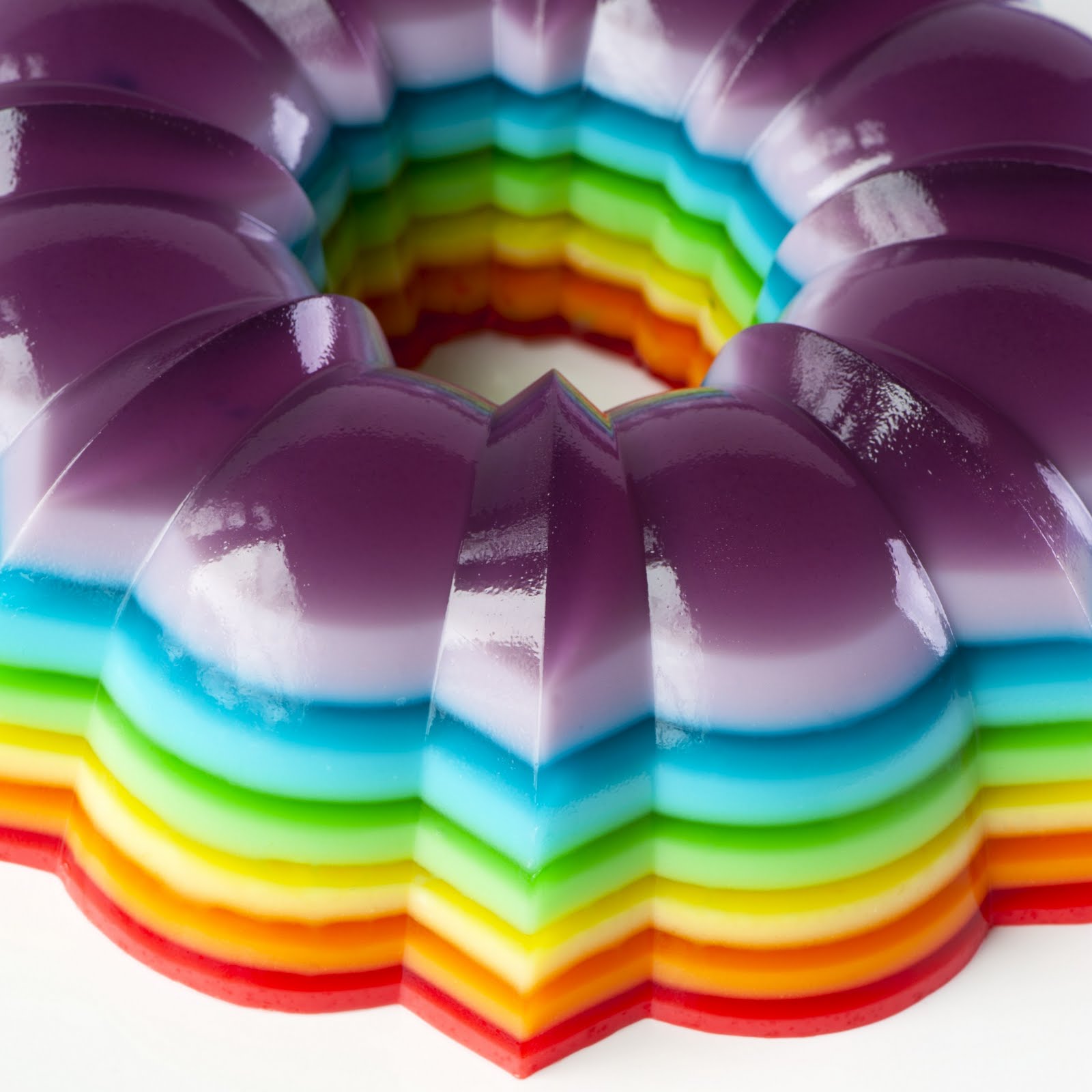 Rainbow Jello Mold + Birthday!