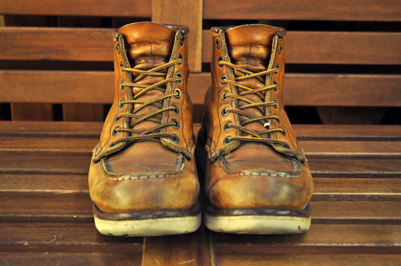 red wing 875 worn