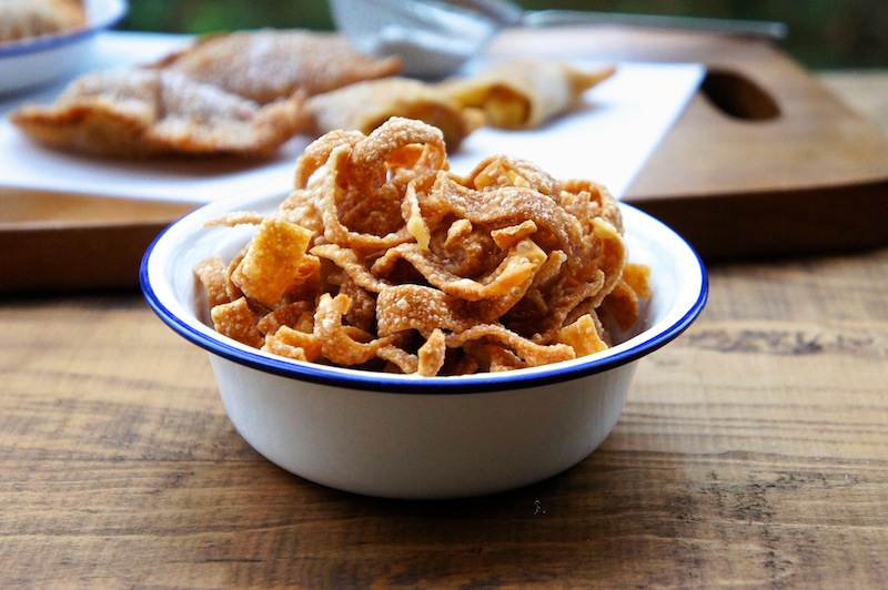 Fried Egg Roll Crisps