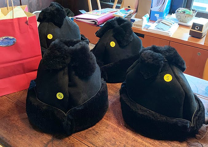 Tibetan Sheepskin Hats ~ Black
