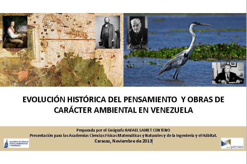 Libro Evolucion Historica del Pensamiento y Obras de Caracter Ambiental en Venezuela