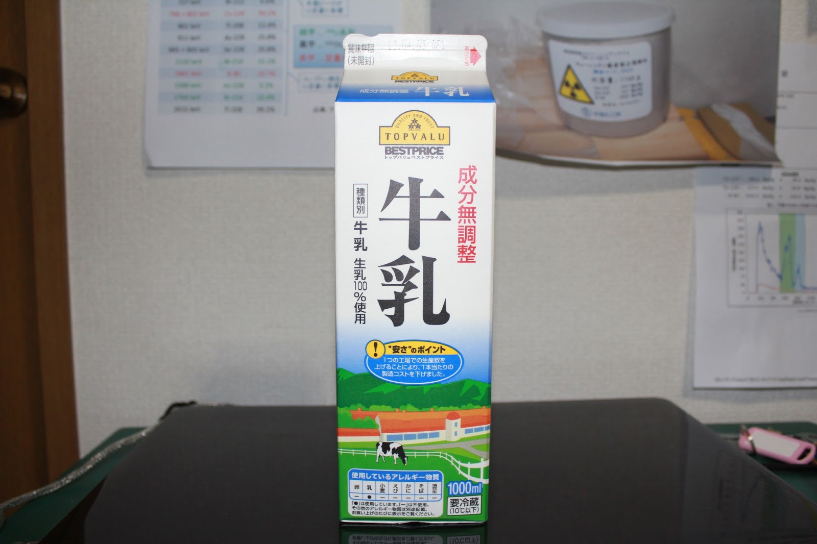 おのみち 測定依頼所 の測定員のブログ 牛乳 山陽乳業 トップバリュベストプライス