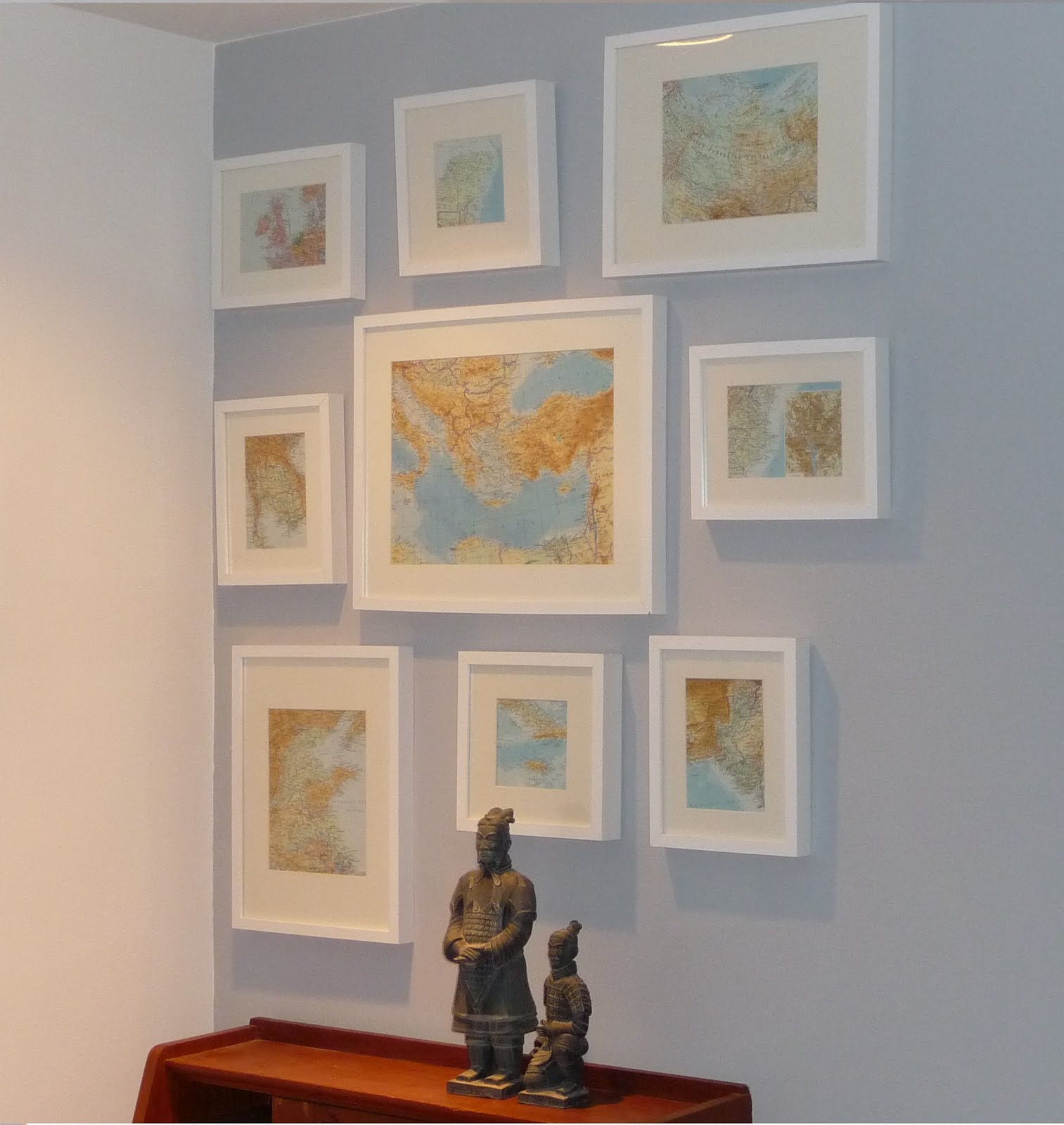 E's Craigslist Finds Map Gallery Wall