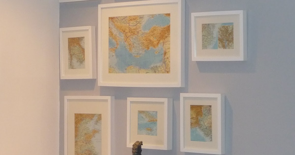 E's Craigslist Finds Map Gallery Wall