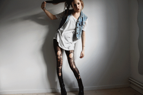 meia calça desfiada