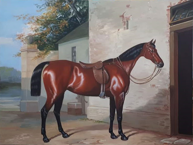 Tranh sơn dầu vẽ ngựa