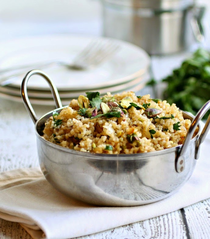 Hungry Couple Nutty Whole Wheat Couscous Pilaf