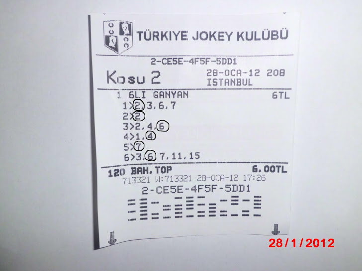 28.1.2012 Adana' yı bulan Kastello , telefon açarak, kazandığı kupon oynama hakkını , yine aynı gün