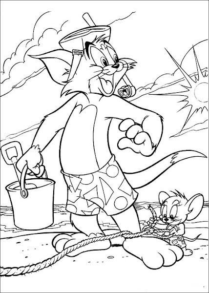 Tom and Jerry Coloring Pages