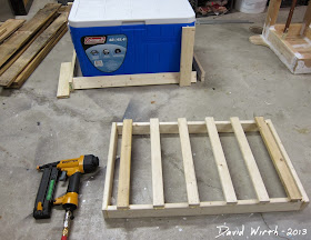 basic cooler stand frame, wood, build, make