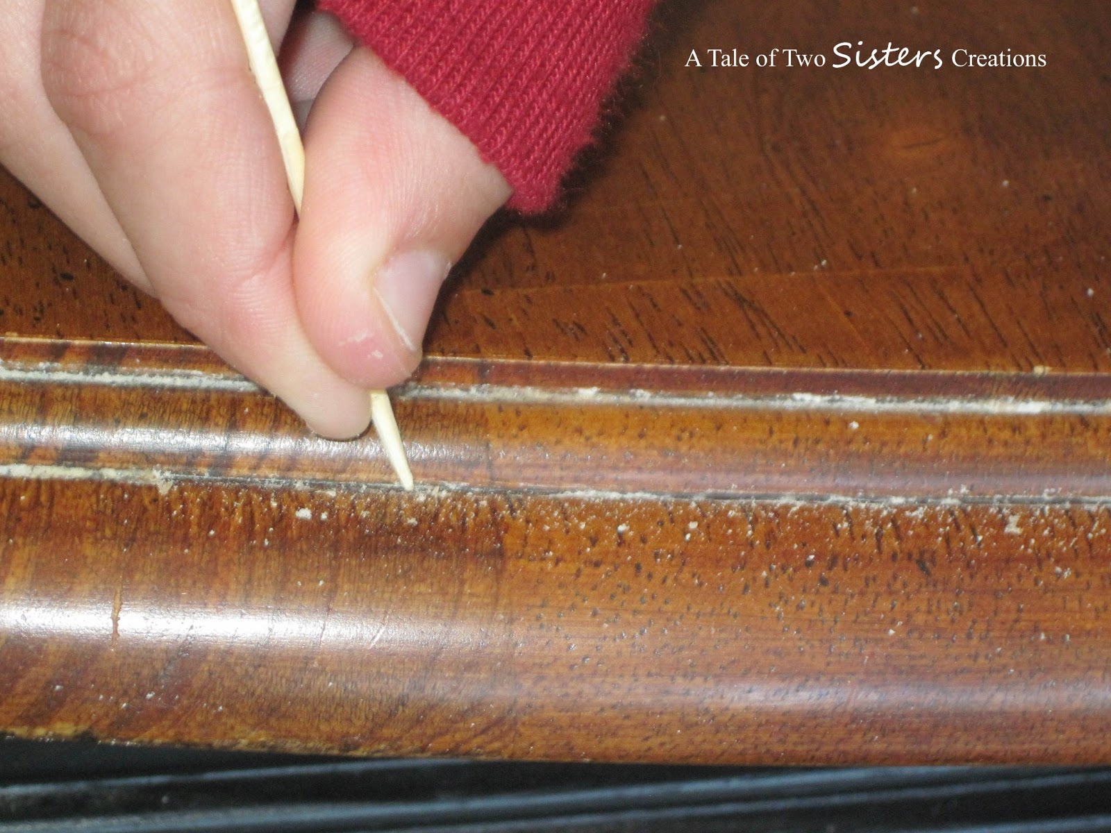 A Tale of Two Sisters Creations How to Clean a Routed Kitchen Table Edge