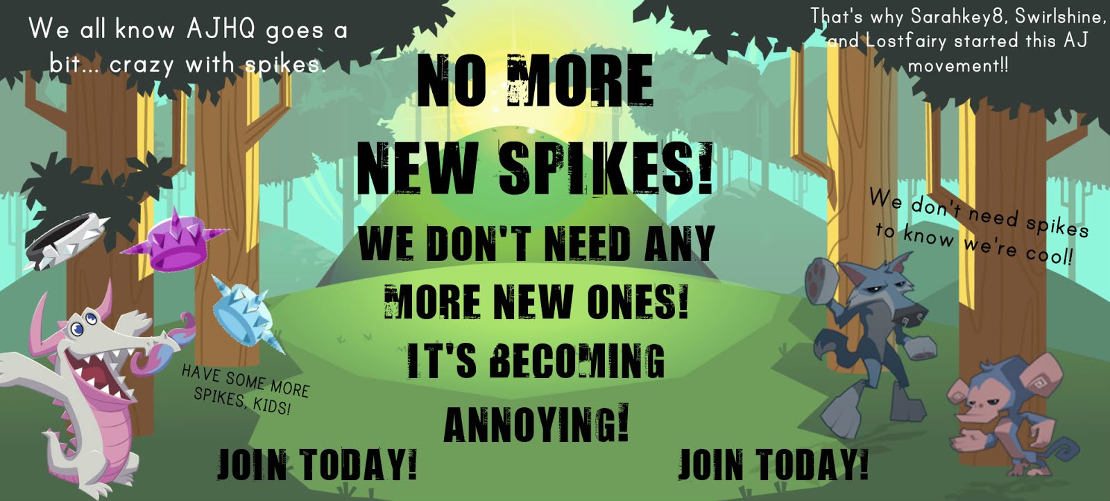 Join The "No More New Spikes" Movement!