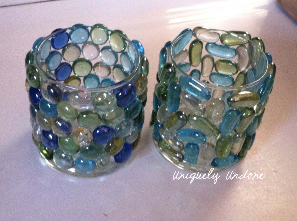 Uniquely Undone Diy Glass Stone Candle Jars Headlining On Diy By