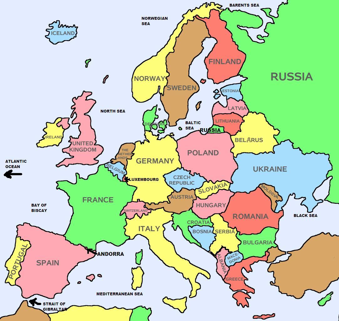 Europe Map 2012