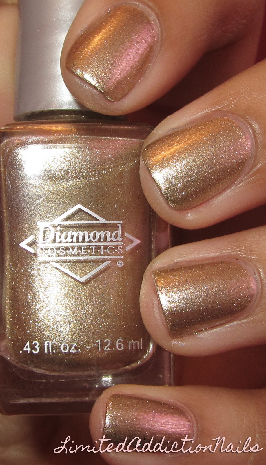 This is a nail polish from Diamond Cosmetics and let me tell you it's great!