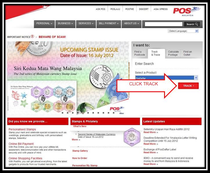 FANATIC How To Track Item Sent By Pos Daftar (Register Mail)