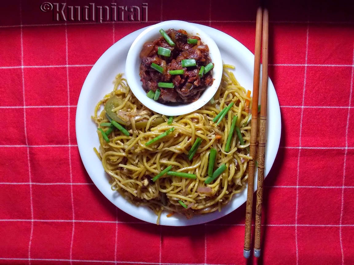 Kudpiraj's Garam Tawa Egg Chow Mein(Fried Noodles)