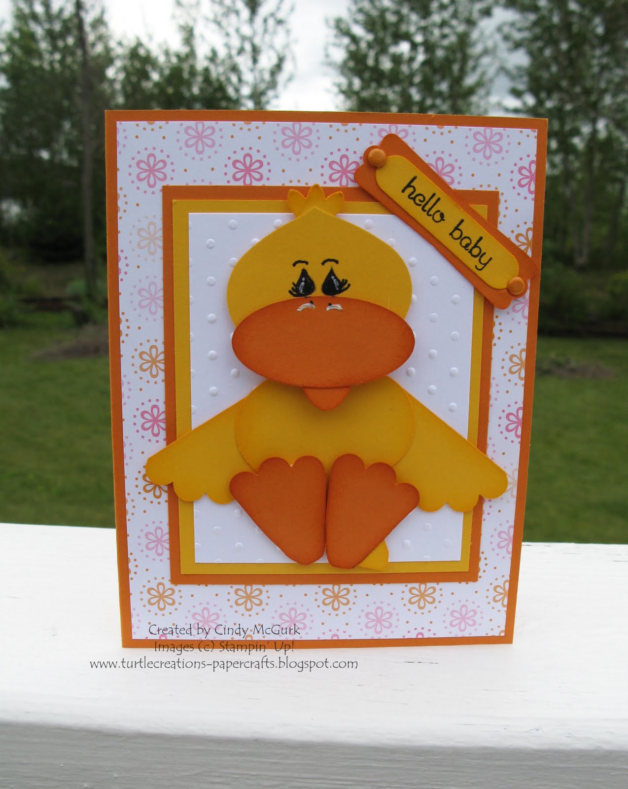 Turtle Creations One Bright Punch Art Duck!!