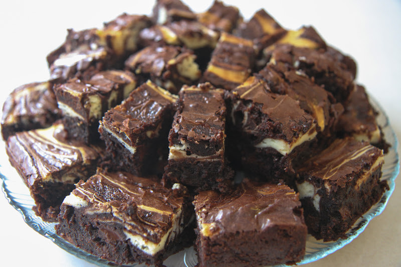 Eat Well, Live Happy Ghirardelli Cream Cheese Swirl Brownies