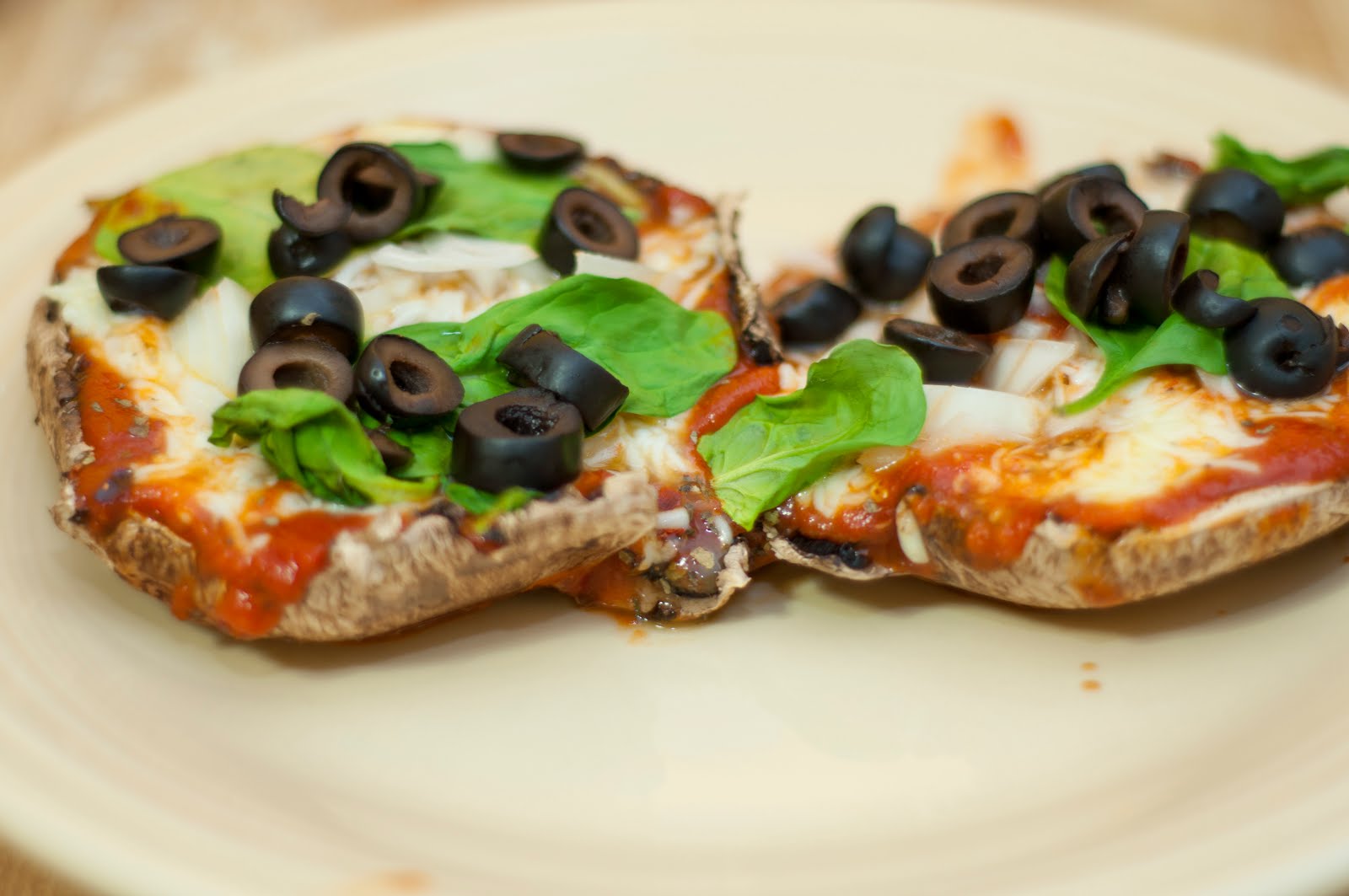 From a Cottage in the Woods Portabella Cap Pizza