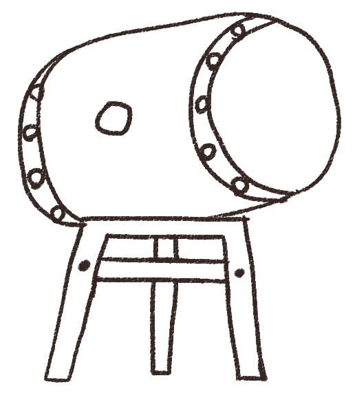 太鼓のイラスト お祭り ゆるかわいい無料イラスト素材集