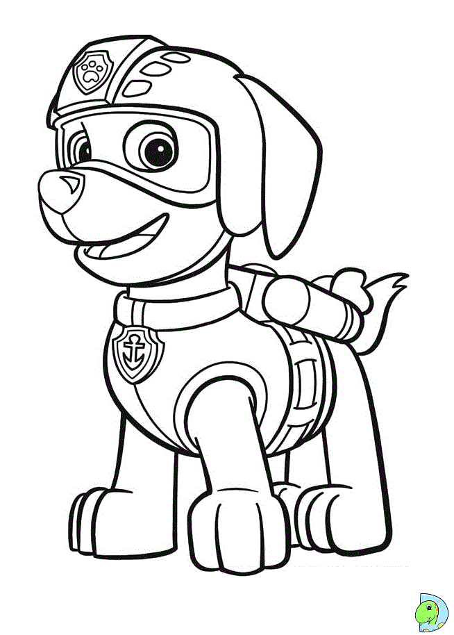 Dinokids - Desenhos para colorir: Desenhos de Patrulha Canina para