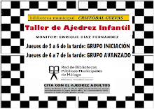TALLER DE INICIACIÓN AL AJEDREZ. Monitor: ENRIQUE DÍAZ FERNÁNDEZ