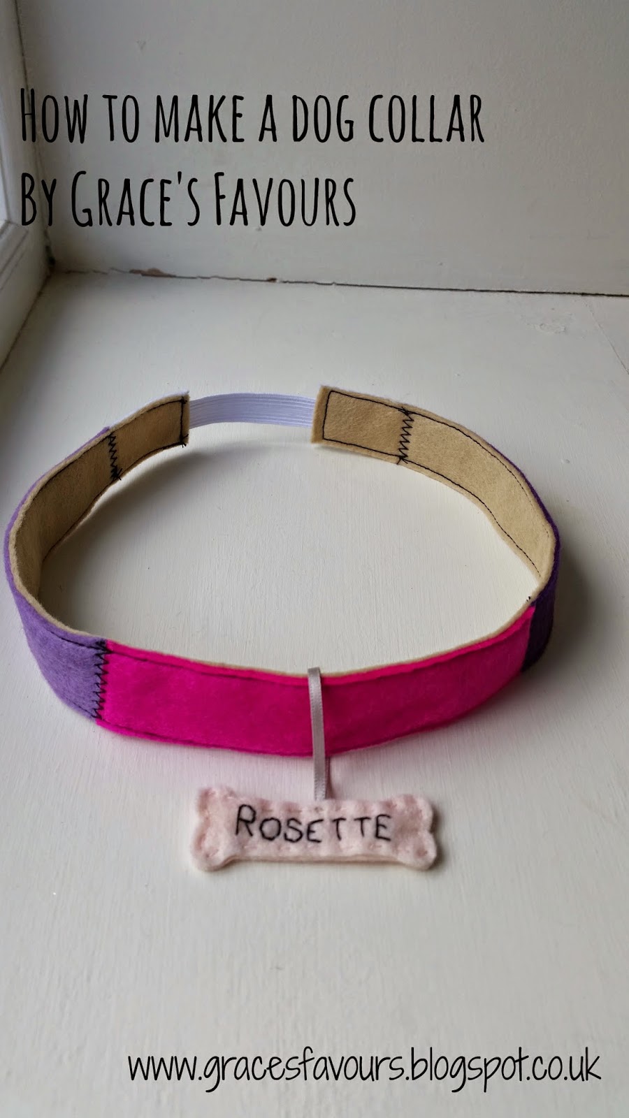 Grace's Favours Craft Adventures How To Make a DIY Dog Collar Tutorial