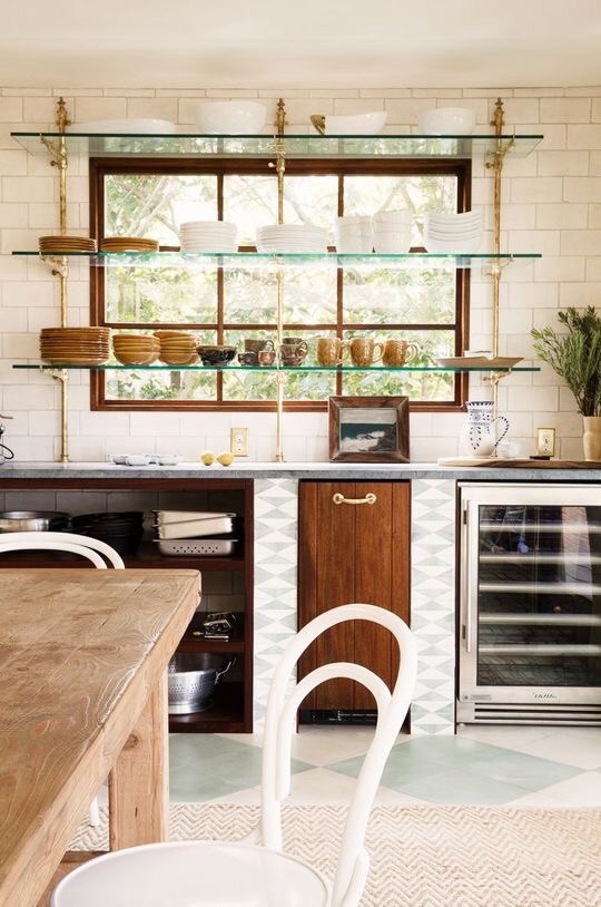 Simply Love Design Kitchen Details Shelving & in front of Windows