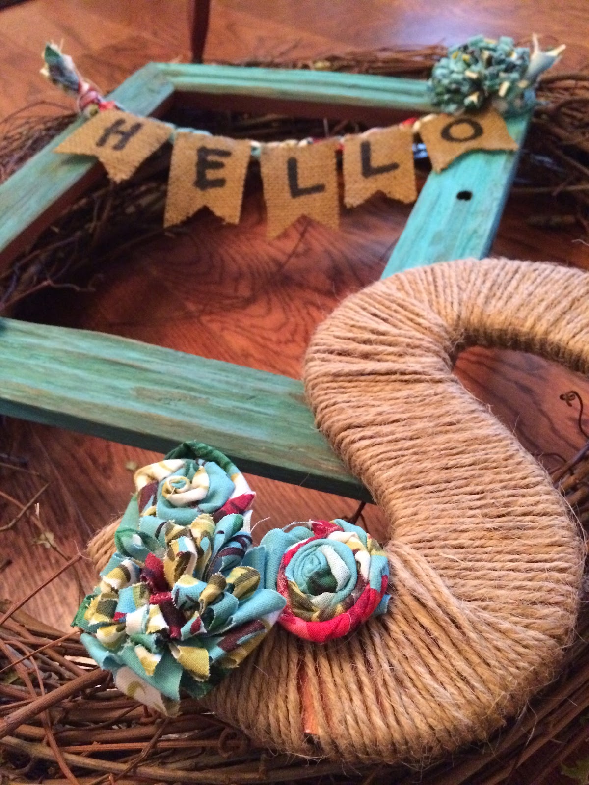 Cut Now, Measure Later Picture Frame Front Door Decor