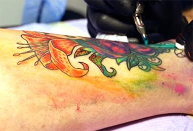 tattoo bleeding under skin
