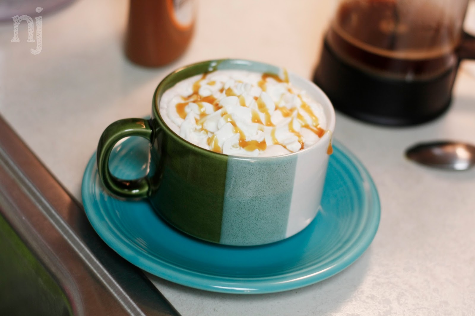 Natty's Joy make a latte without an espresso machine