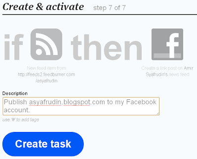 Publikasi Update Blog ke Facebook dengan ifttt