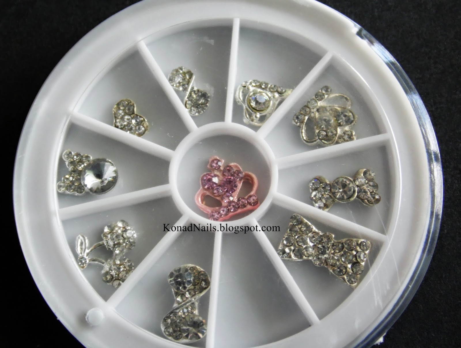 Konad Addict Rainbow gradient for Easter nail art