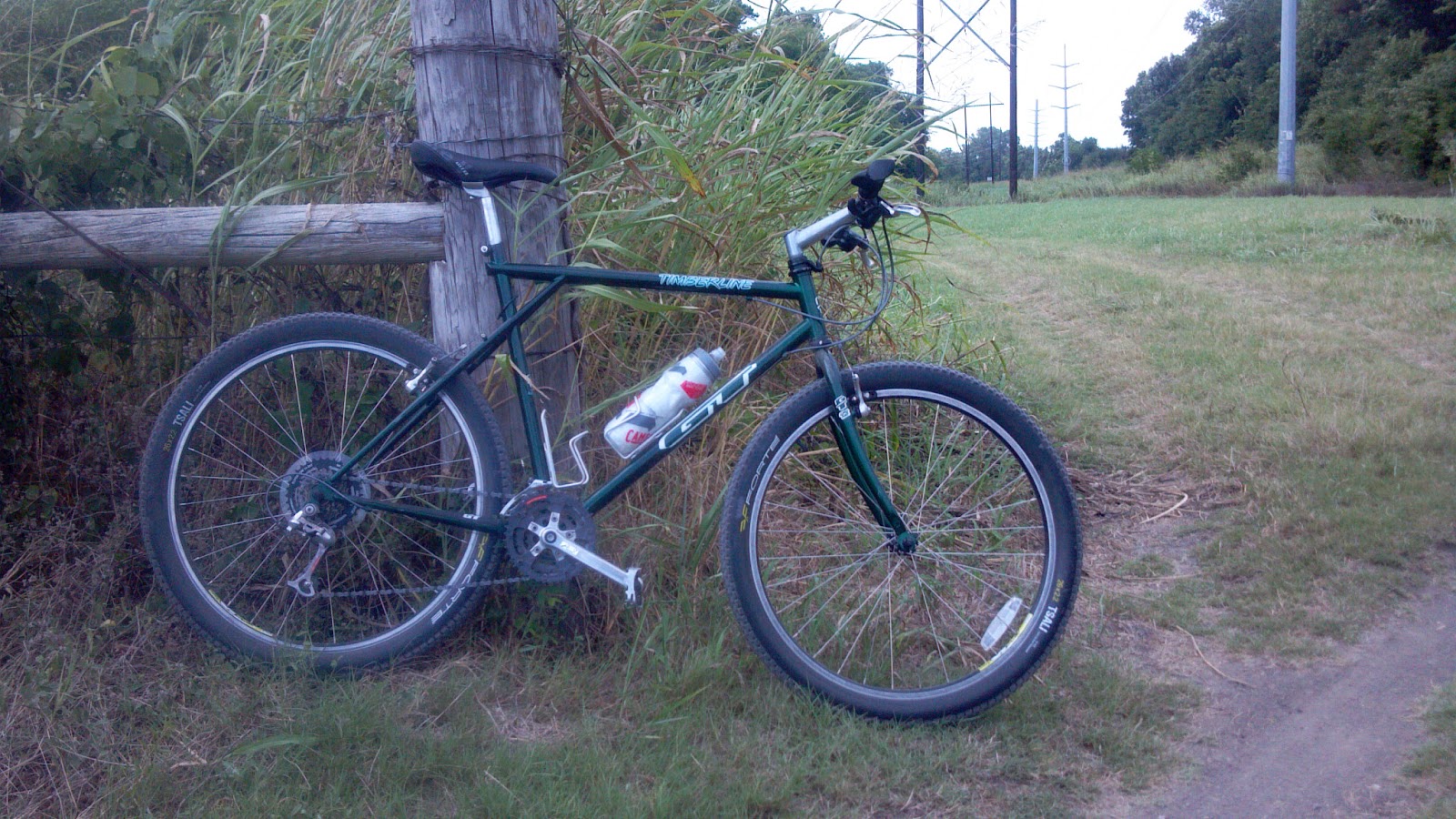 riding a rigid mountain bike