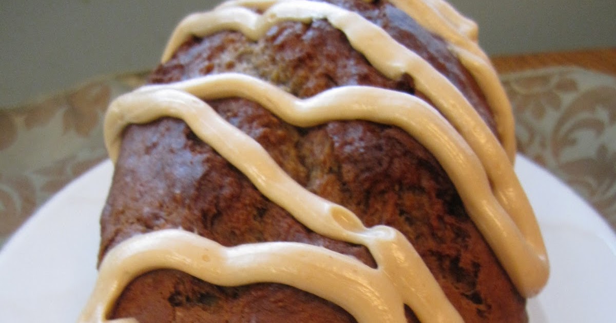Peanut Butter Banana Bread with Peanut Butter Glaze