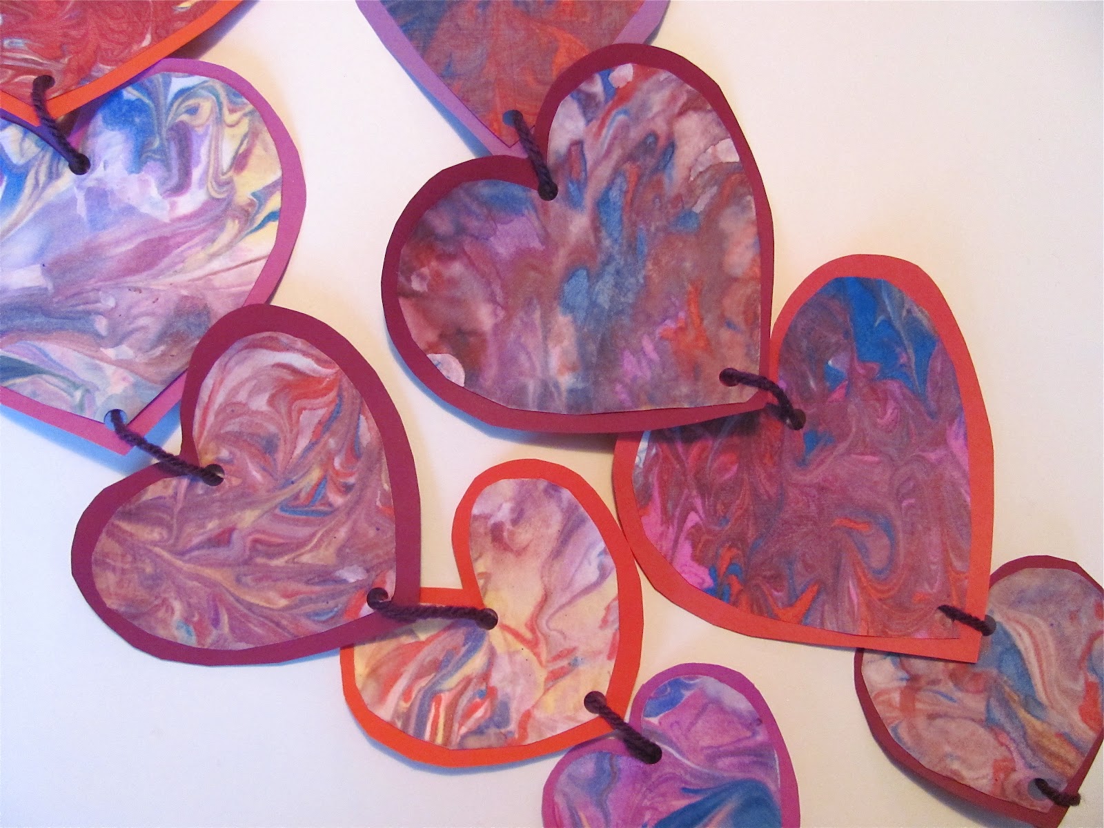 The Chocolate Muffin Tree Shaving Cream Marbled Valentine Hearts