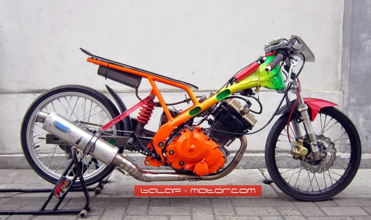10 modifikasi motor drag keren dan kenceng