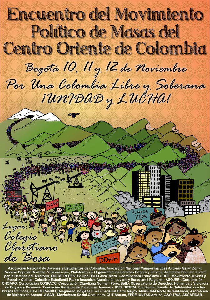 Organizaciones sociales del Centro oriente Colombiano