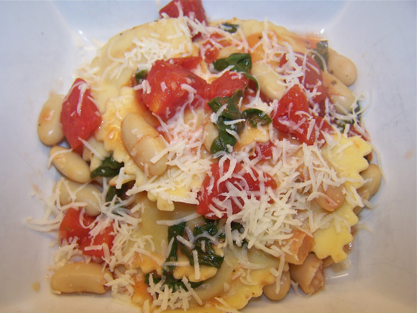 Little Mommy, Big Appetite Meatless Meals 2 Ravioli with Tomato