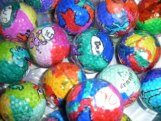Center School Art: Golf Ball Art!