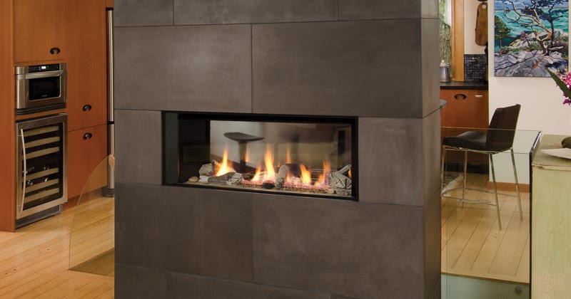 Diseño de Interiores, Casas: Chimenea de 2 caras