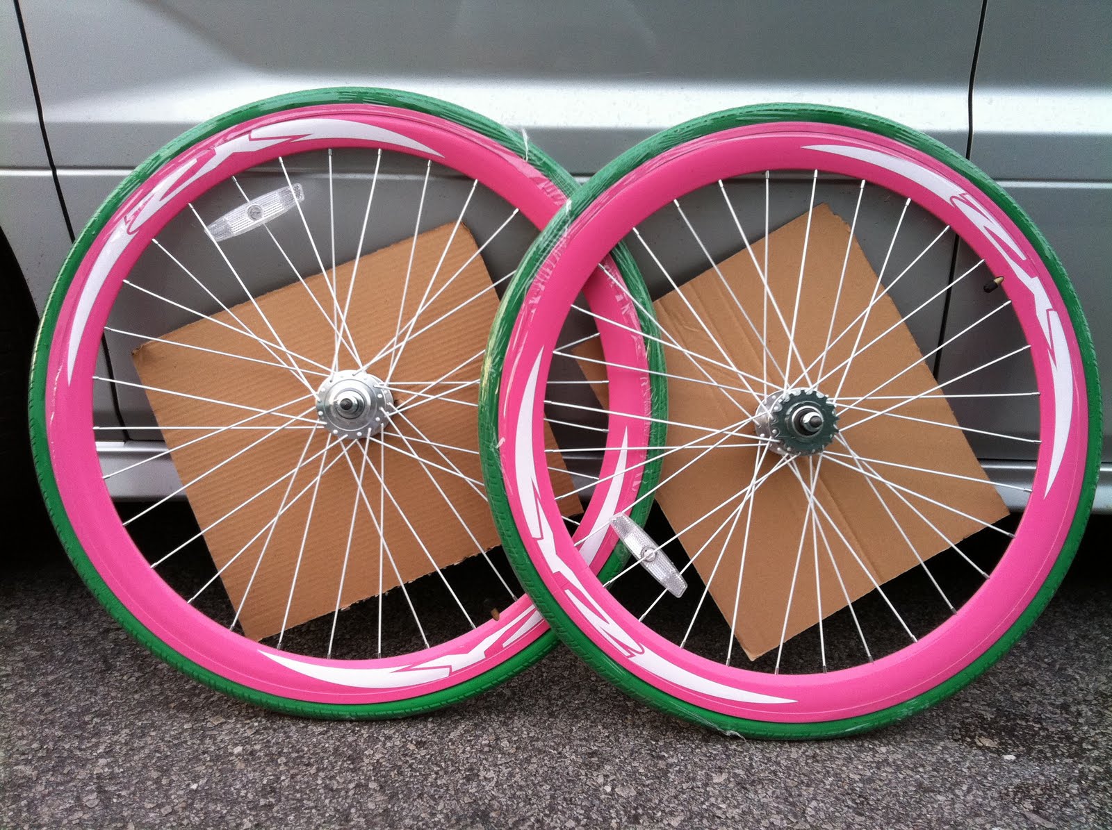 ytwocycle Trading Fixie Bike Parts Triple Wall Rims Wheelset (Y2)