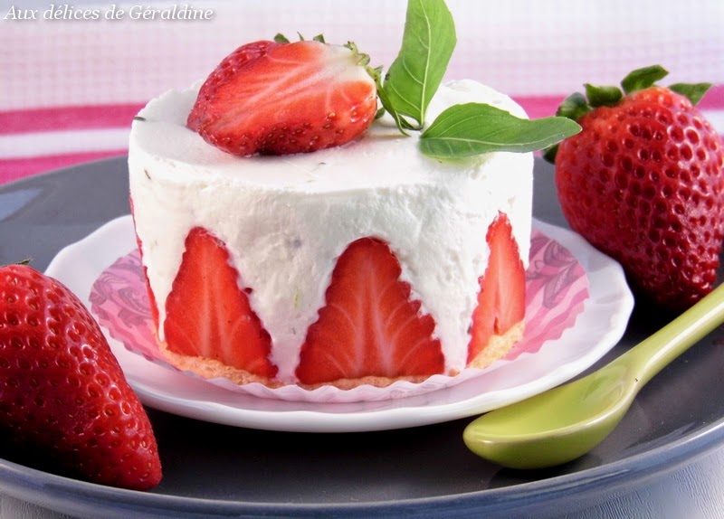 Aux délices de Géraldine Fraises à la chantilly mascarpone, citron