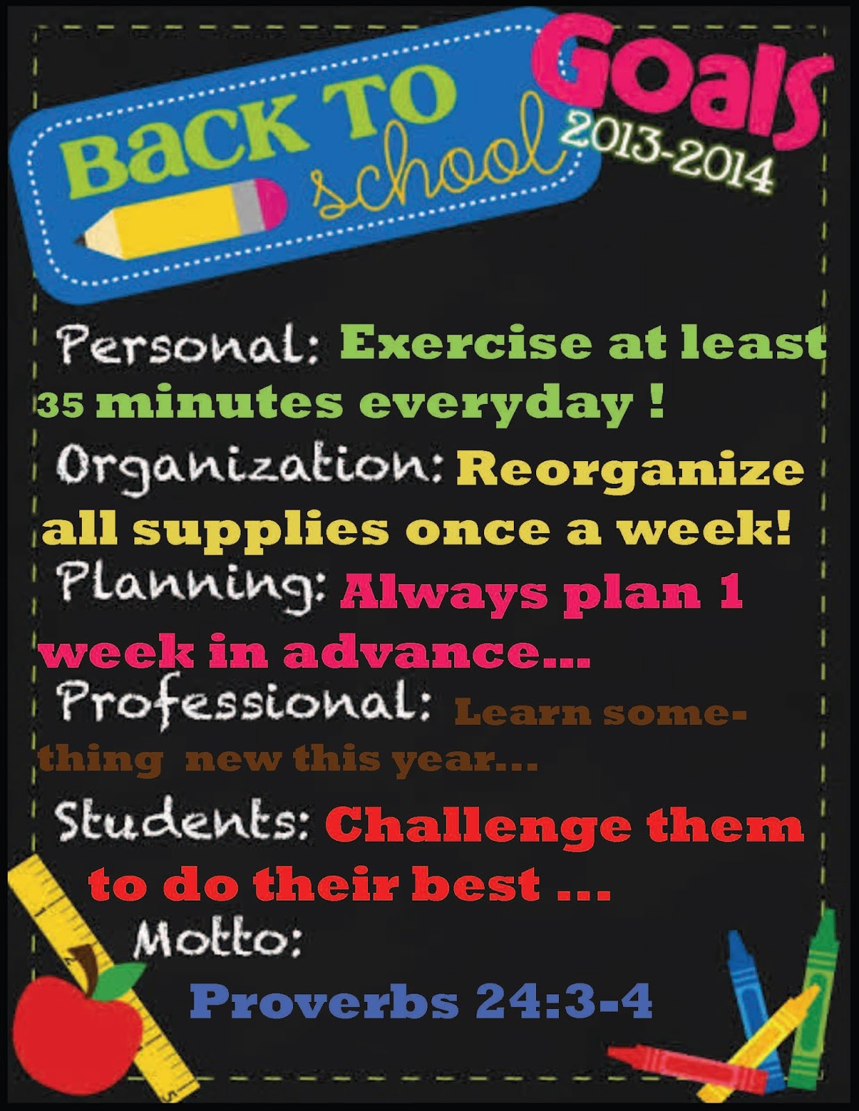 The Traveling Classroom School Year Goals 20132014