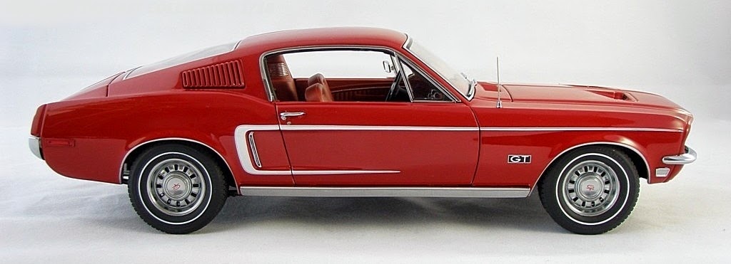 Diecast 1 18 Mustang Gt390 1968 Par Autoart