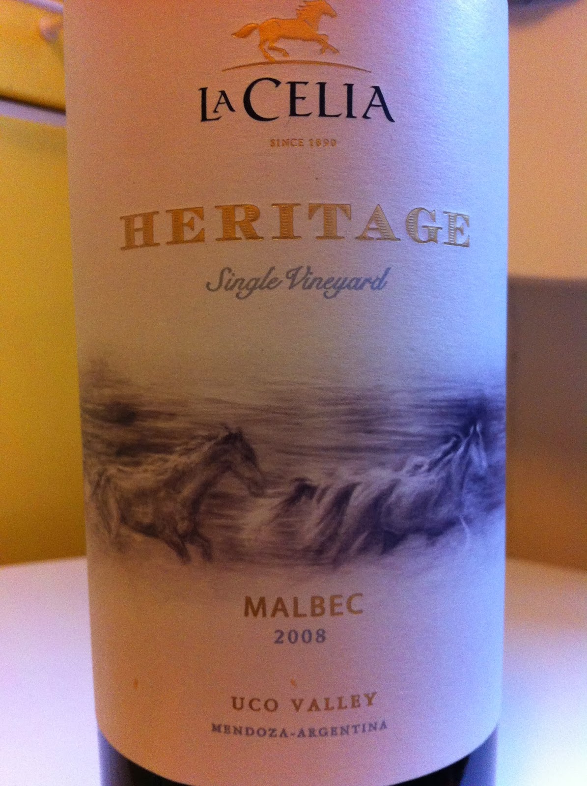 WINE IN SWEDEN TN La Celia Heritage Single Vineyard Malbec 2008